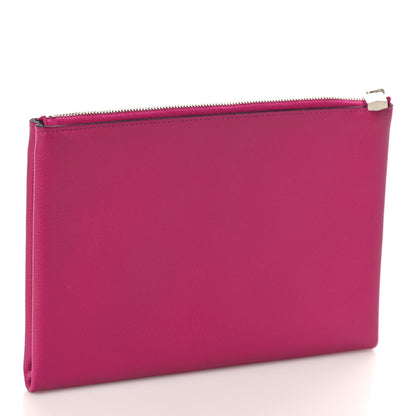 Hermes Evercolor Atout Pouch Rose Pourpre Bleu Saphir 3 of 9