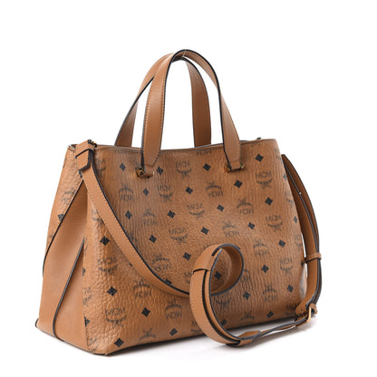 MCM Visetos Large Essential Tote Cognac 3 of 9