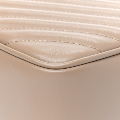 Saint Laurent Calfskin Matelasse Monogram Lou Camera Bag Dark Latte 7 of 7