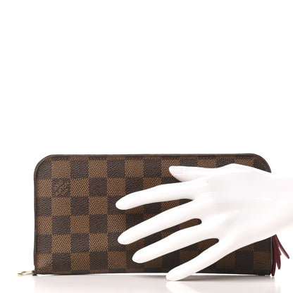Louis Vuitton Damier Ebene Insolite Wallet Red 2 of 6