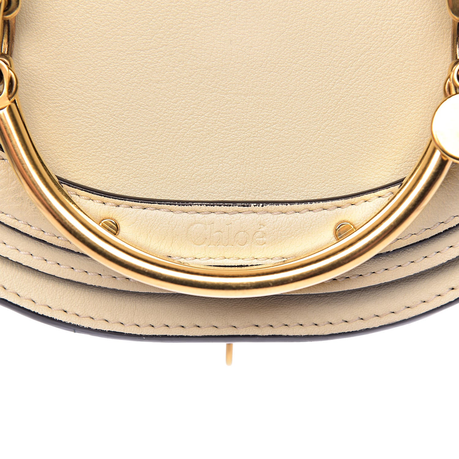 Chloe Calfskin Small Nile Bracelet Minaudiere Bag Off White 11 of 11