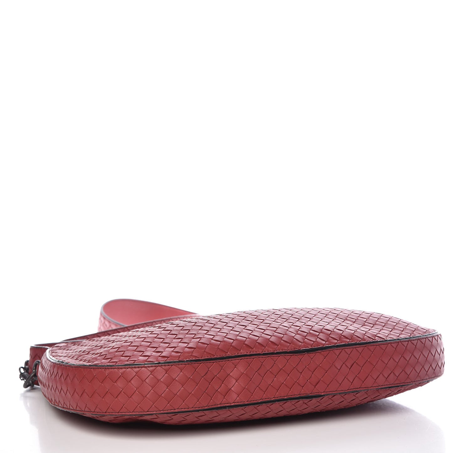 Nappa Intrecciato Large City Hobo Baccara Rose Nero
