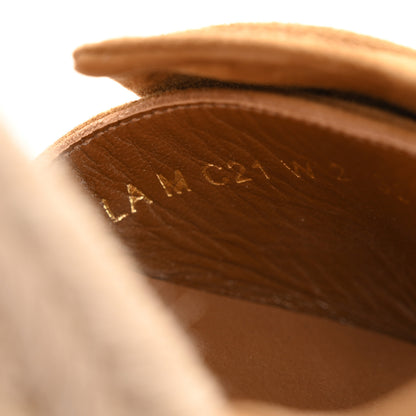 Valentino Garavani Suede Calfskin Tropical Bow Espadrille Platform Wedge Sandals 36 Brown 9 of 10