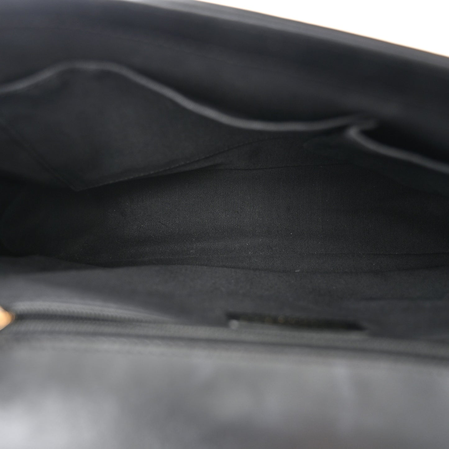 Lambskin Quilted Large Boy Flap Black