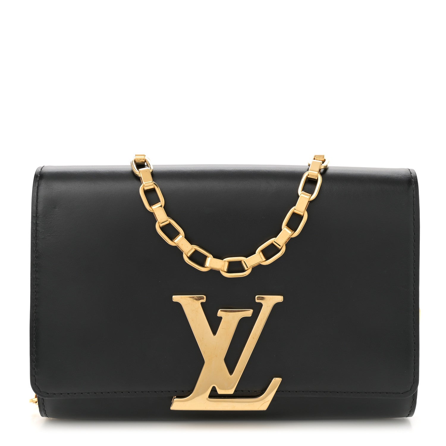 Louis Vuitton Calfskin Chain Louise GM Black 1 of 10