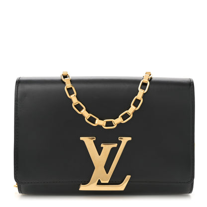Louis Vuitton Calfskin Chain Louise GM Black 1 of 10