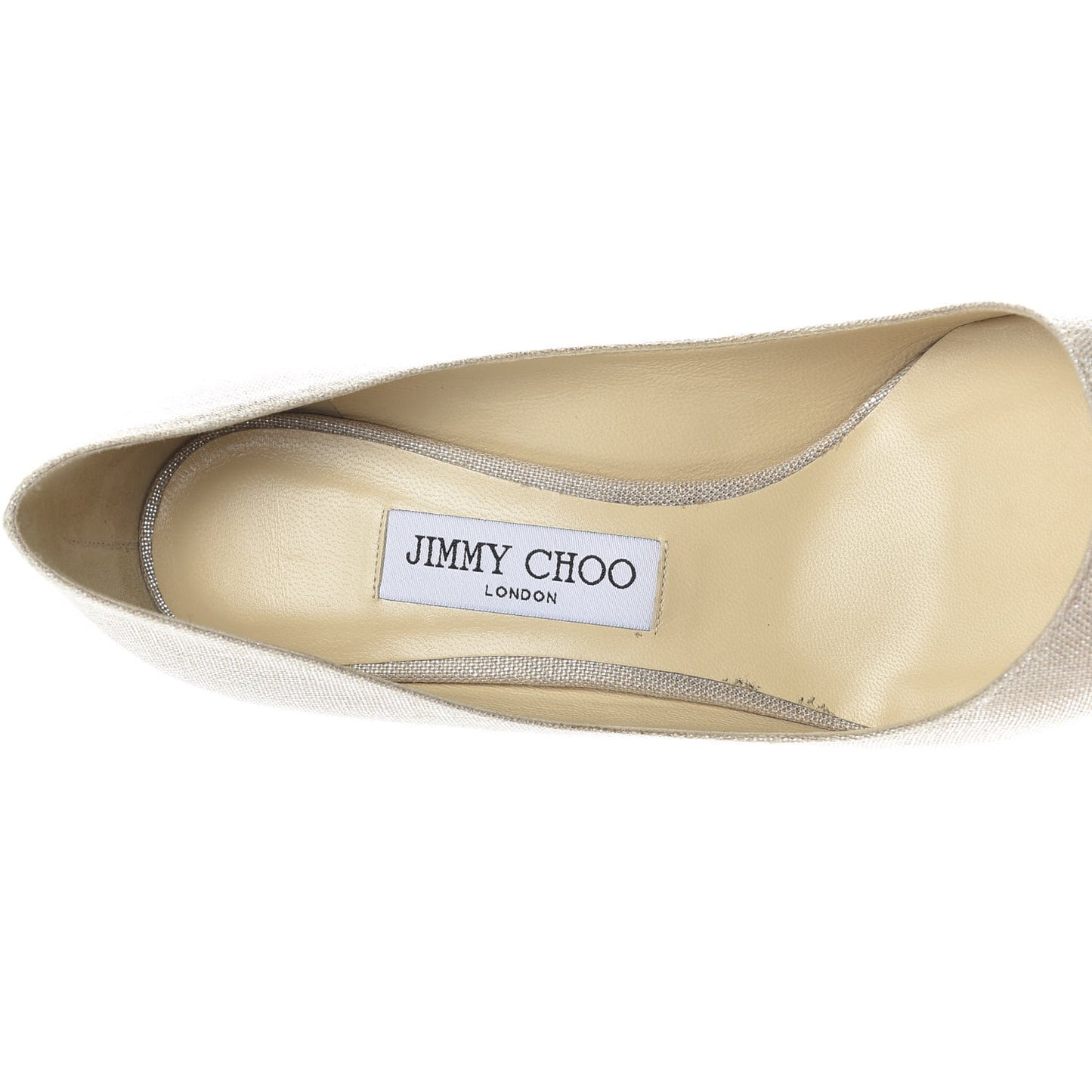 Metallic Linen Pointy Toe Romy 60 Pumps 39 Silver