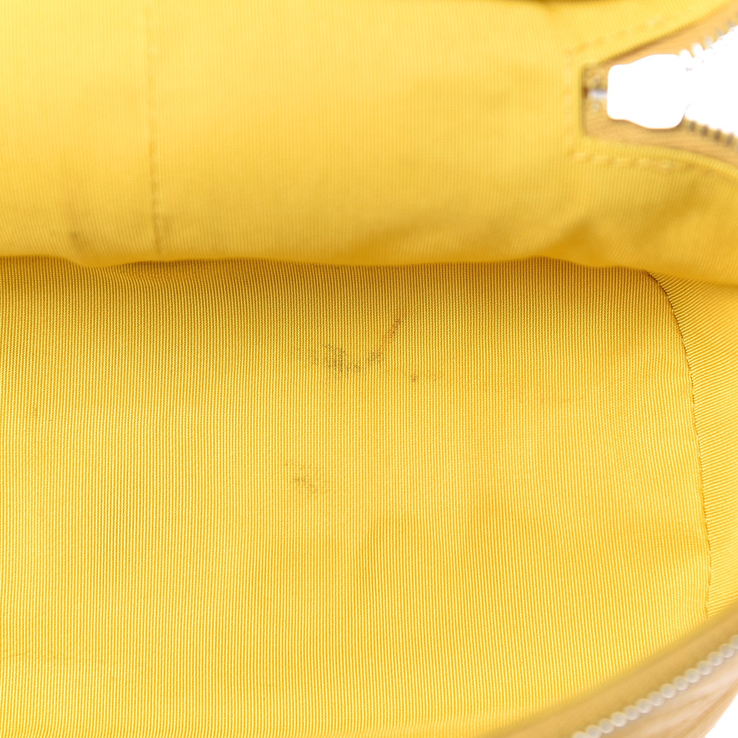 Chanel Crumpled Calfskin PVC Quilted Flap Yellow 11 of 13