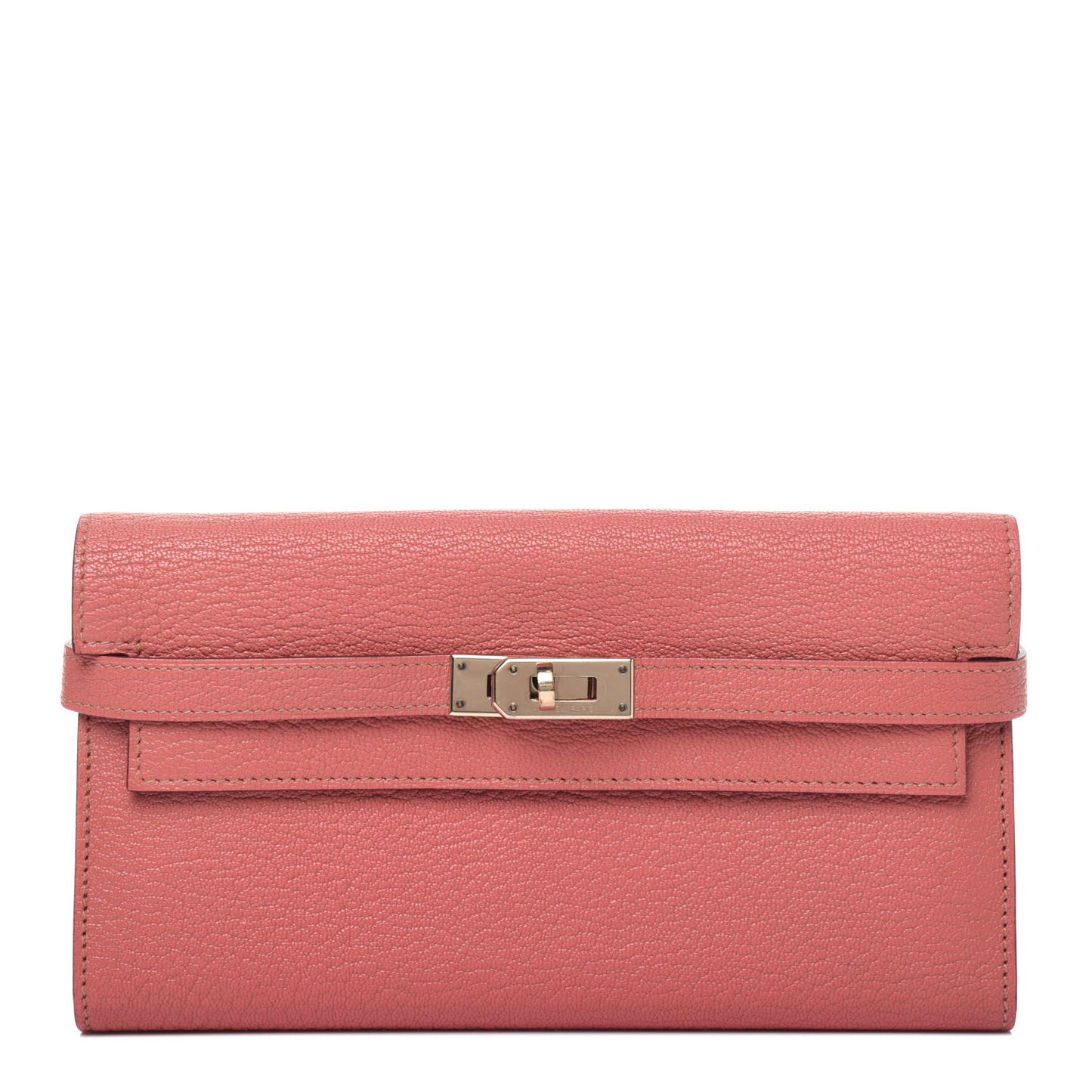 Chevre Mysore Kelly Longue Wallet Rose The
