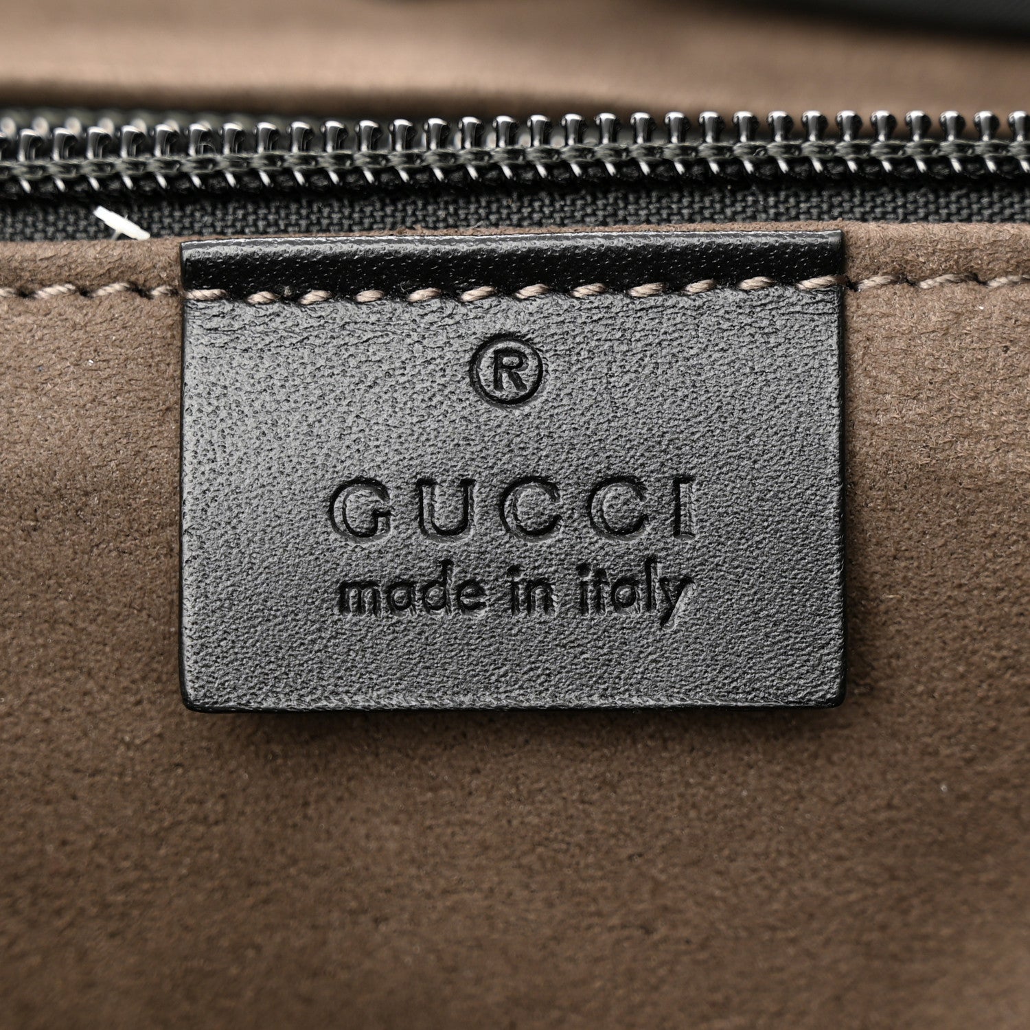 Gucci GG Supreme Monogram Single Buckle Backpack Beige Black 6 of 14