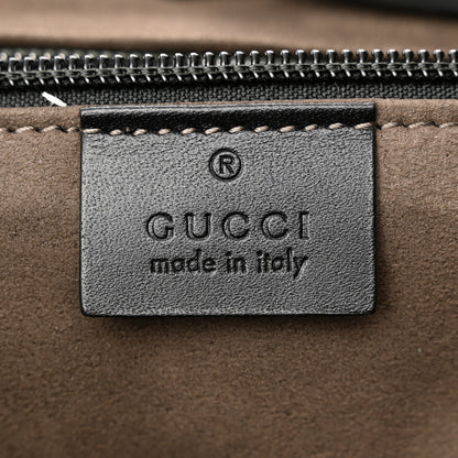 Gucci GG Supreme Monogram Single Buckle Backpack Beige Black 6 of 14