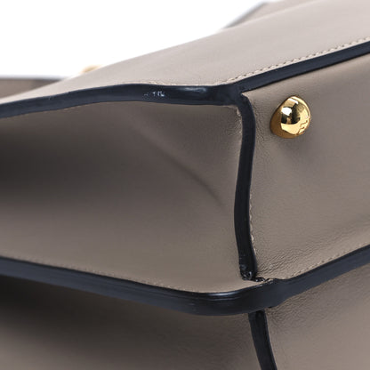 Fendi Vitello Seta Shiny Nappa Plexiglass Medium Peekaboo I SEE U Satchel Tortora 13 of 14