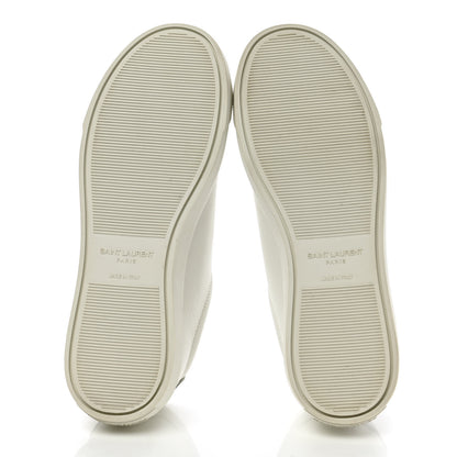 Saint Laurent Calfskin Andy Low Top Sneakers 36.5 Blanc Optique 5 of 8