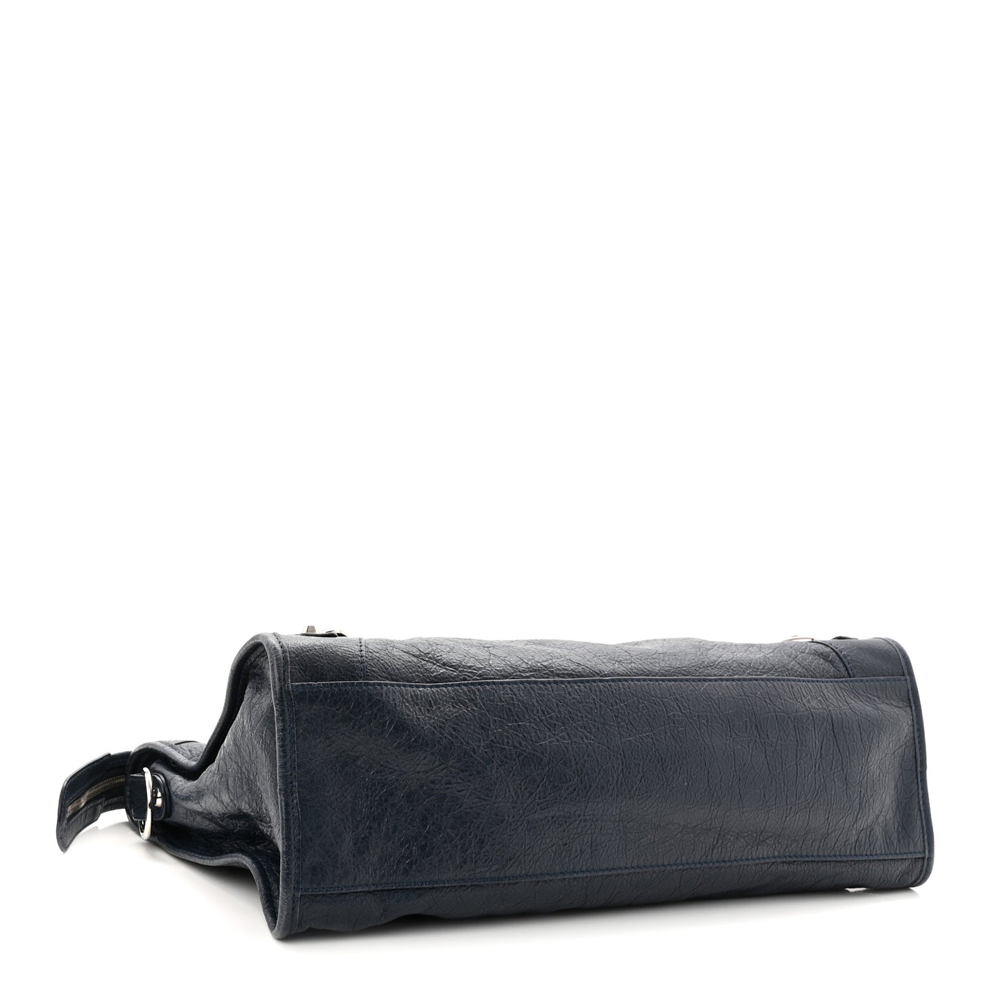 Agneau Classic Silver Hardware City Bleu Obscur