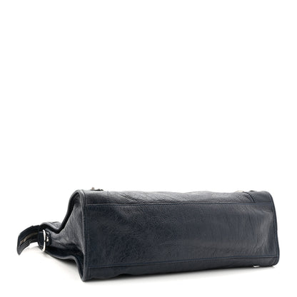 Balenciaga Agneau Classic Silver Hardware City Bleu Obscur 5 of 11