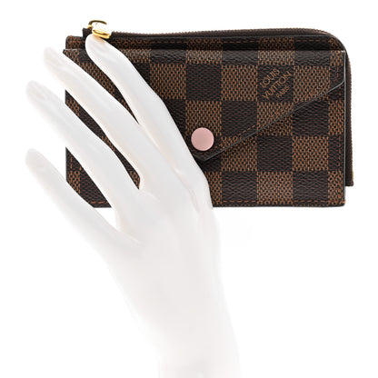 Louis Vuitton Damier Ebene Recto Verso Card Holder Rose Ballerine 2 of 6