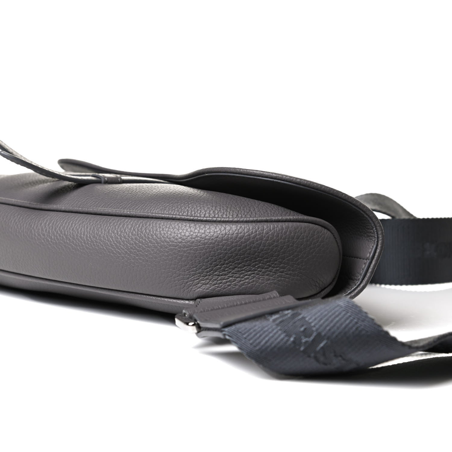 Christian Dior Calfskin Mens Saddle Bag Grey 13 of 15