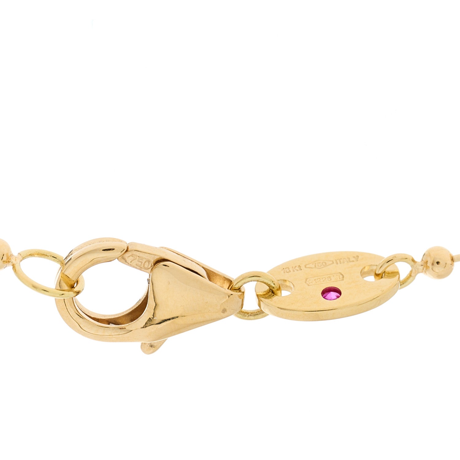Roberto Coin 18K Yellow Gold Pearl Bead Station Necklace 4 of 5
