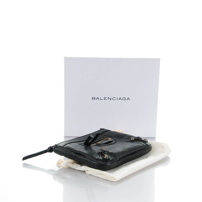 Balenciaga Agneau Classic Hardware M Porte-Monnaie Coin Purse Black 4 of 7