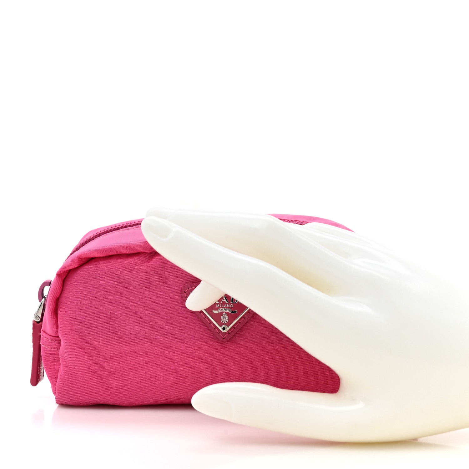 Prada Nylon Vela Cosmetic Pouch Fuxia 2 of 8