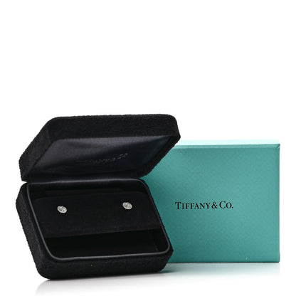 Tiffany Platinum Diamond .32ctw Soleste Earrings 5 of 5