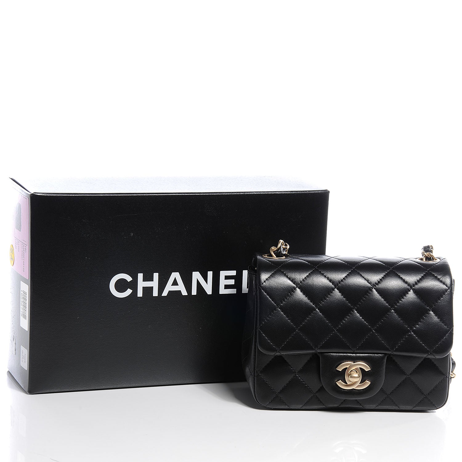 Chanel Lambskin Mini Square Flap Black 5 of 8