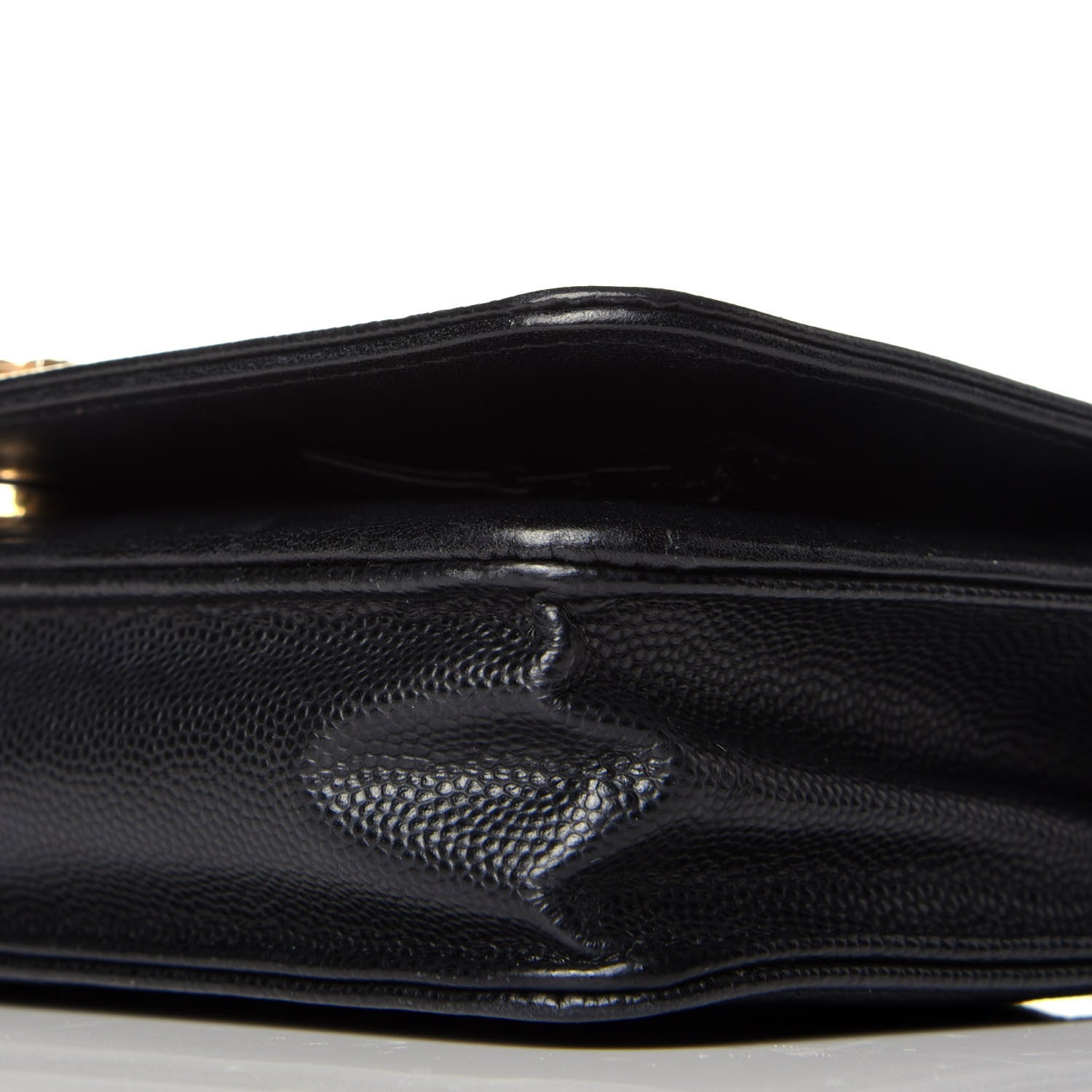 Chanel Caviar Quilted Boy Wallet On Chain WOC Black 9 of 9