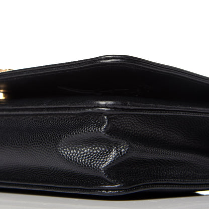 Chanel Caviar Quilted Boy Wallet On Chain WOC Black 9 of 9