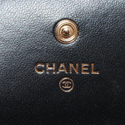 Chanel Lambskin CC Camellia Flap Wallet Black 6 of 9