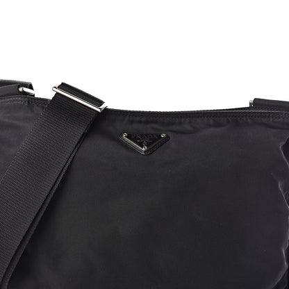 Prada Nylon Flat Messenger Bag Black 8 of 10