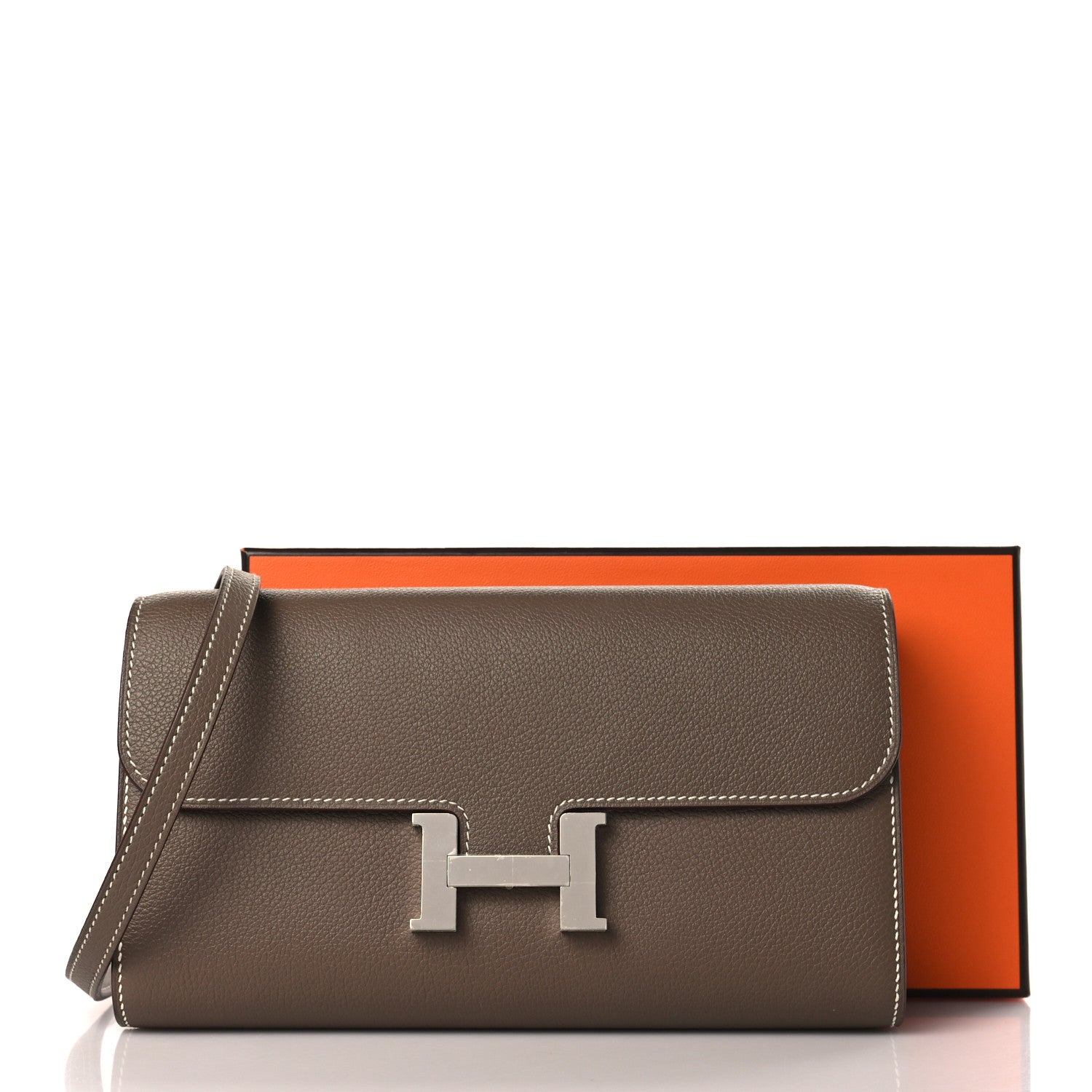 Hermes Evercolor Constance Wallet To Go Etoupe 9 of 9