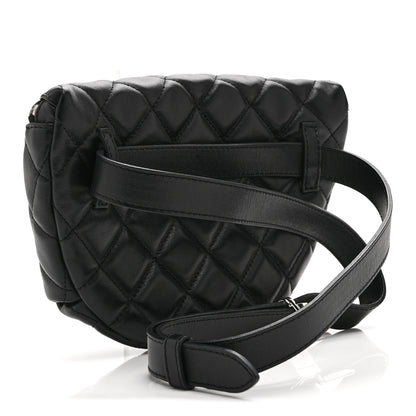 Chanel Calfskin Quilted Uniform Waist Belt Bag Black 3 of 10