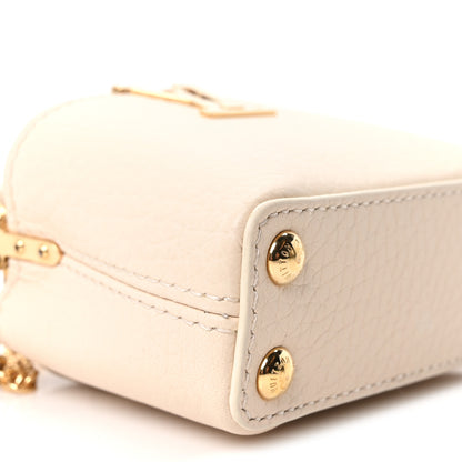 Louis Vuitton Taurillon Capucines Micro Bag Charm Beige 8 of 9