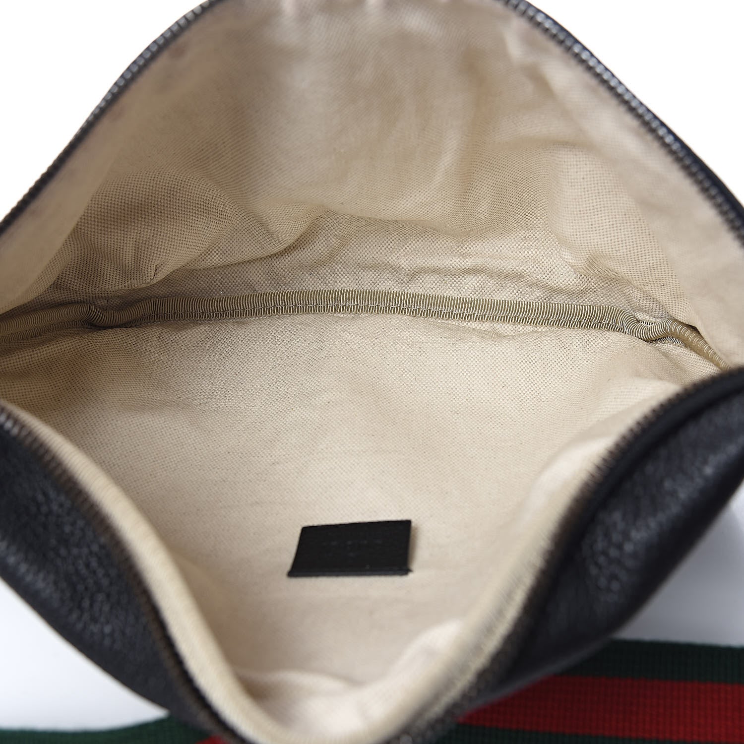 Gucci Grained Calfskin Logo Belt Bag Black 5 of 11
