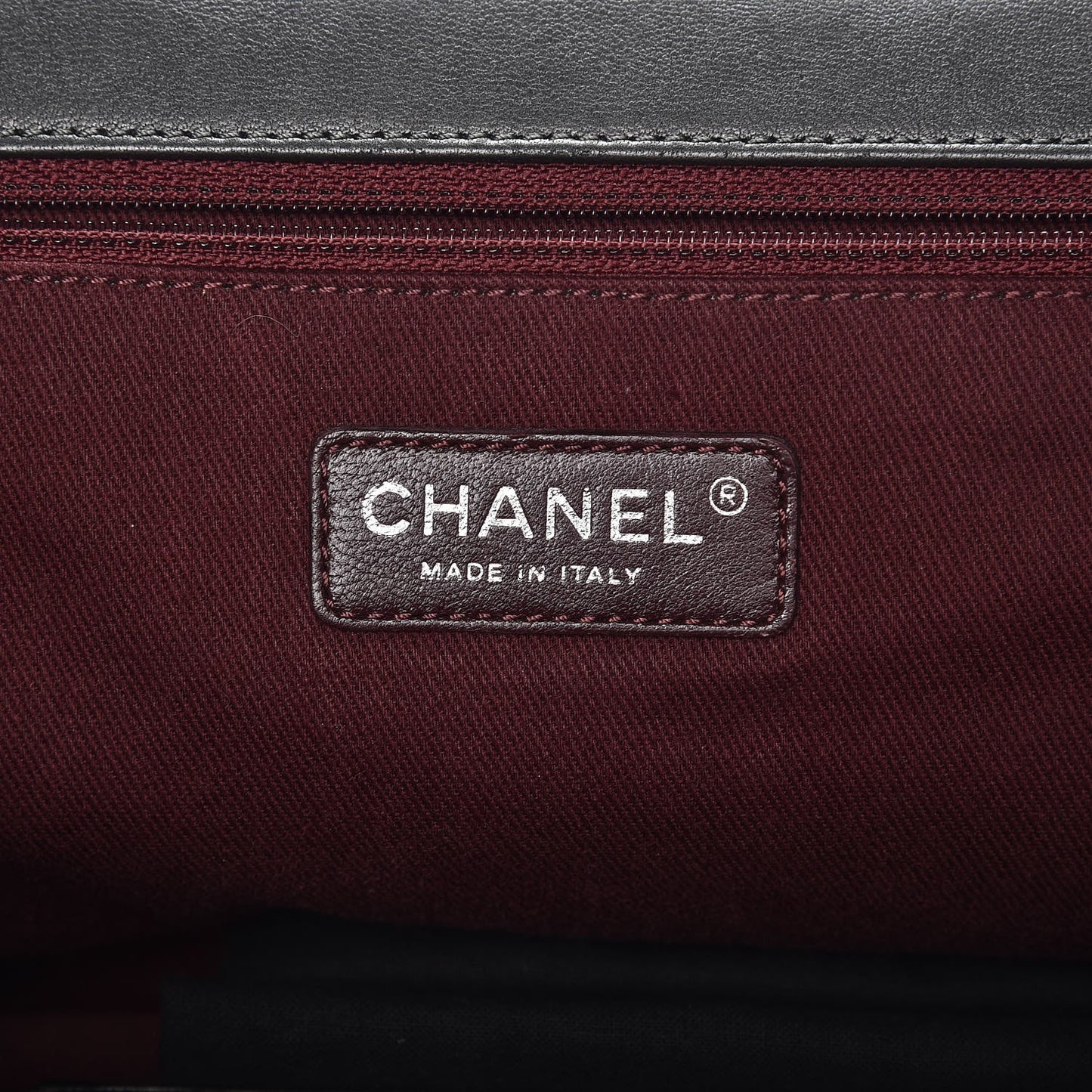 Metallic Calfskin Quilted Large CC Enchained Accordion Flap Grey