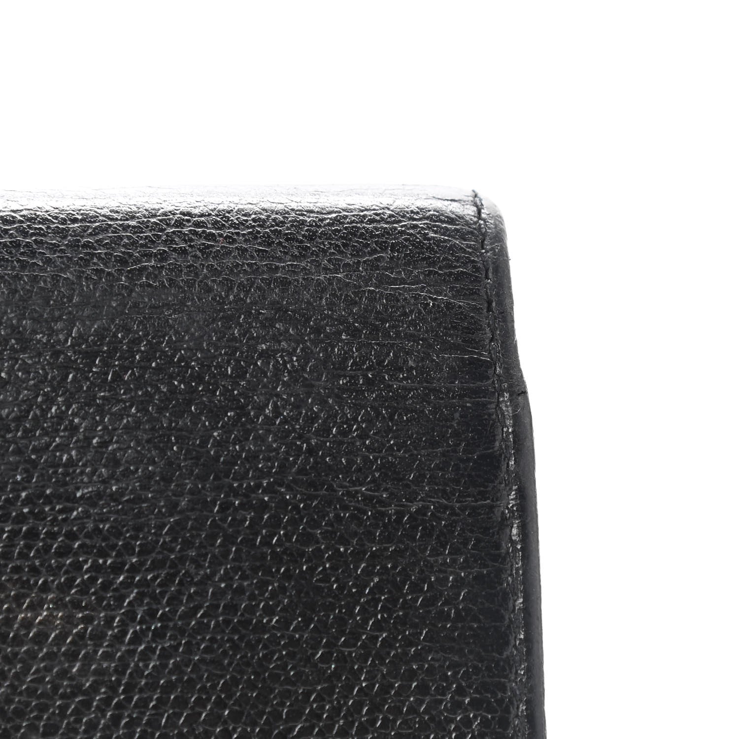 Chanel Grained Calfskin CC Button Long Wallet Black 10 of 11