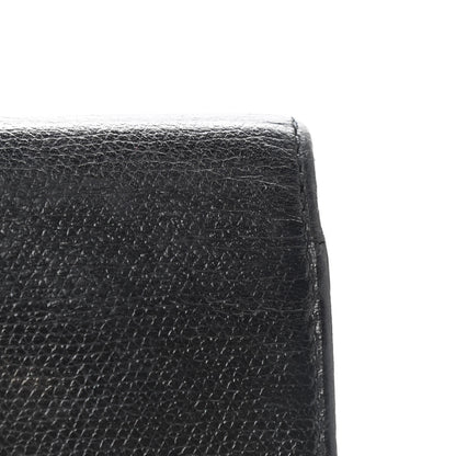 Chanel Grained Calfskin CC Button Long Wallet Black 10 of 11
