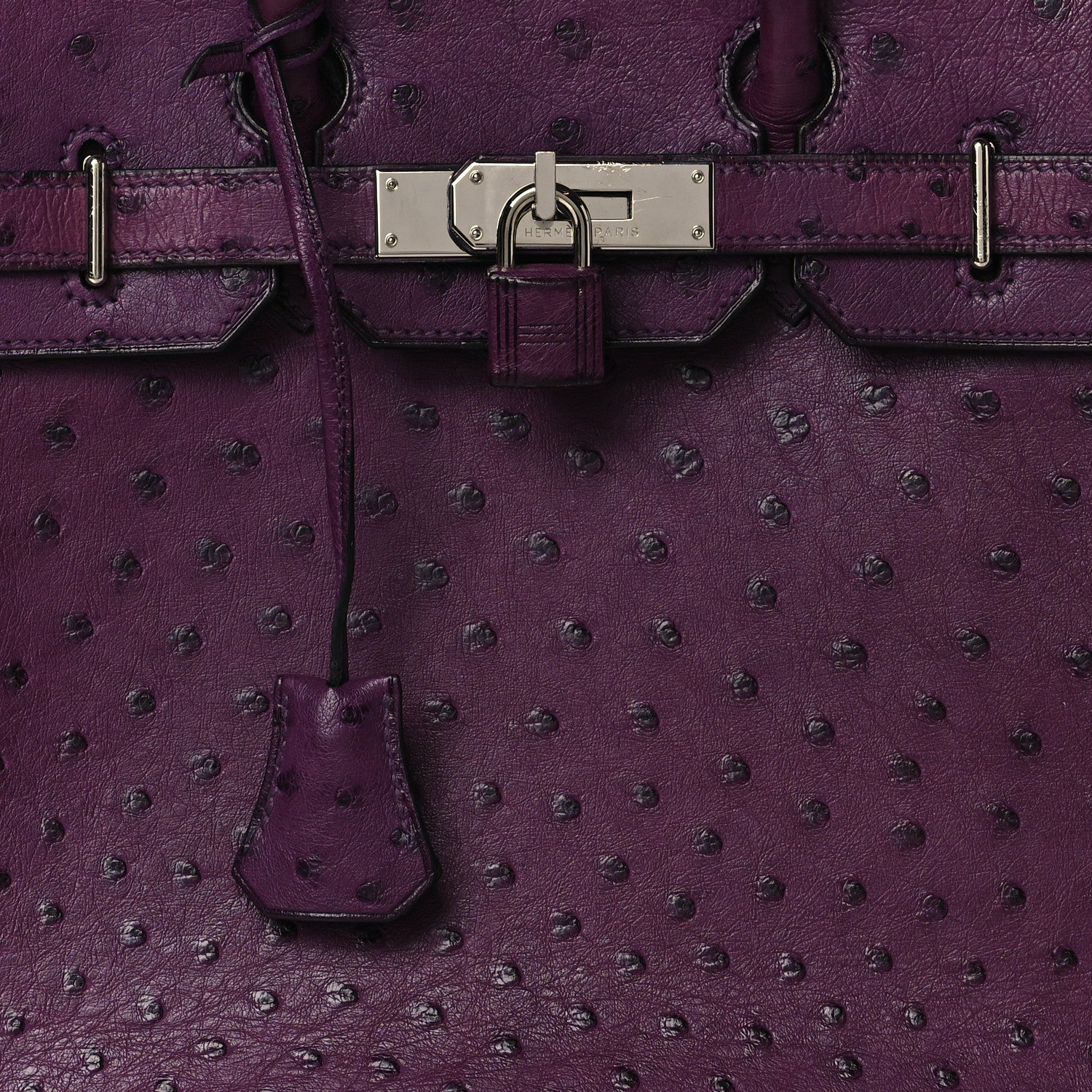Hermes Ostrich HAC Birkin 28 Violine 8 of 11