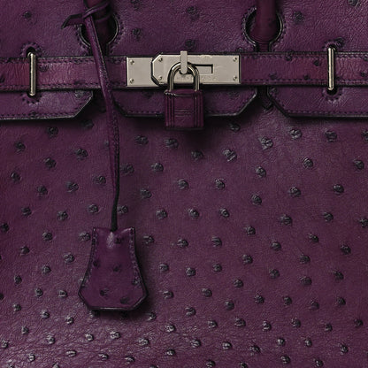 Hermes Ostrich HAC Birkin 28 Violine 8 of 11