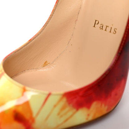 Christian Louboutin Patent Tie and Dye Pigalle Follies 100 Pumps 36 Multicolor 9 of 9