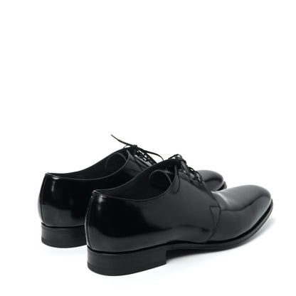 Christian Dior Polished Calfskin Mens Derby Shoe 44 Black 3 of 10