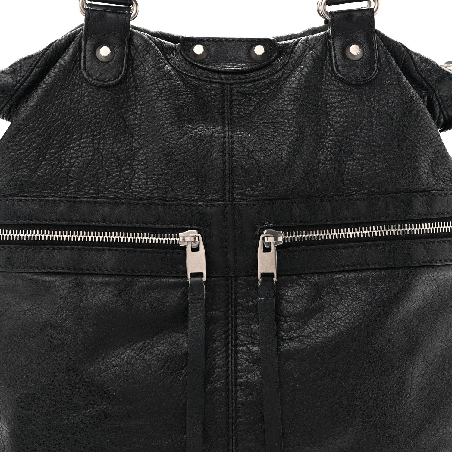 Balenciaga Agneau Classic Hardware Square Tote Black 8 of 17