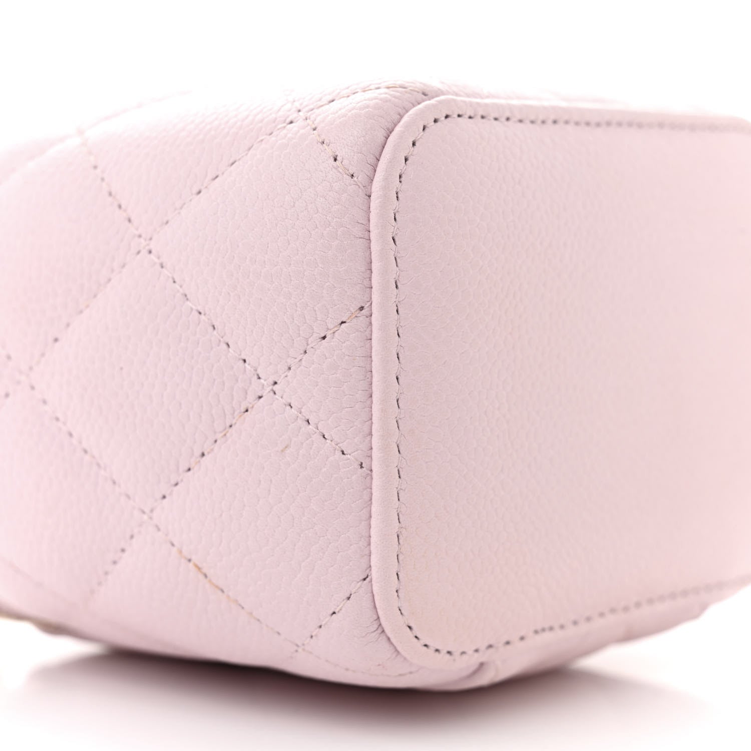 Chanel Caviar Quilted Tiny CC Mini Vanity Case With Chain Light Pink 9 of 14