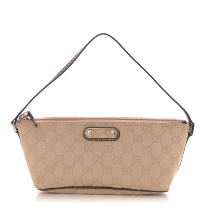 Gucci Monogram Boat Pochette Beige 1 of 9