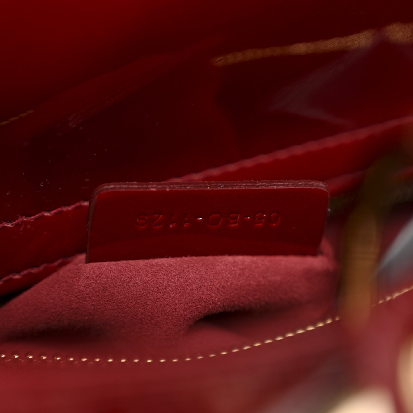 Patent Cannage Medium Lady Dior Red