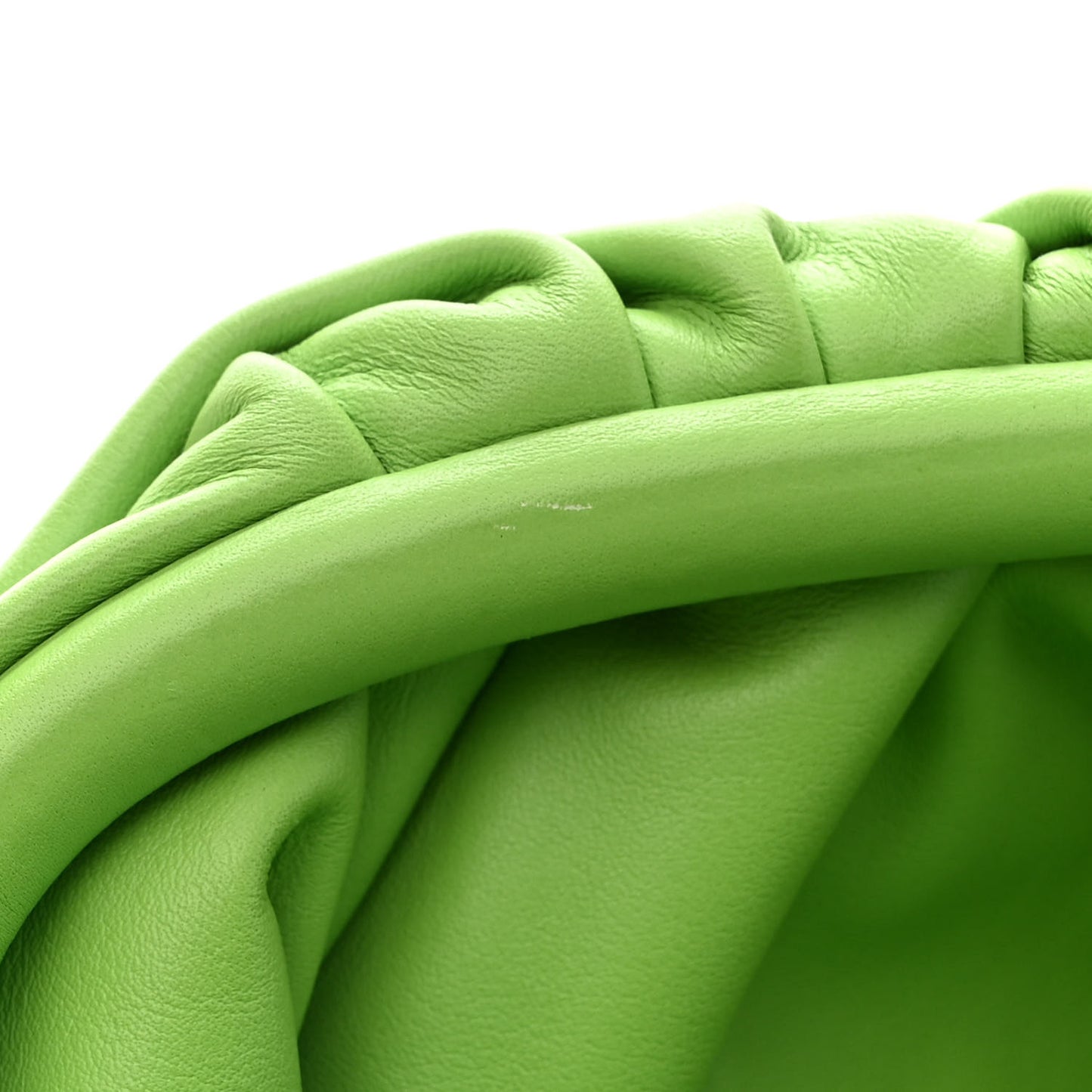 Butter Calfskin The Mini Pouch Acid Green