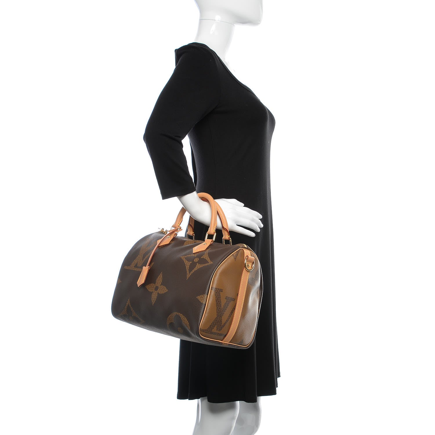 Louis Vuitton Reverse Monogram Giant Speedy Bandouliere 30 3 of 8