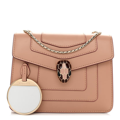 Bulgari Calfskin Serpenti Forever Crossbody Bag Beige 1 of 9