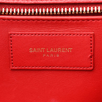 Saint Laurent Calfskin Small Classic Y Cabas Red 6 of 15