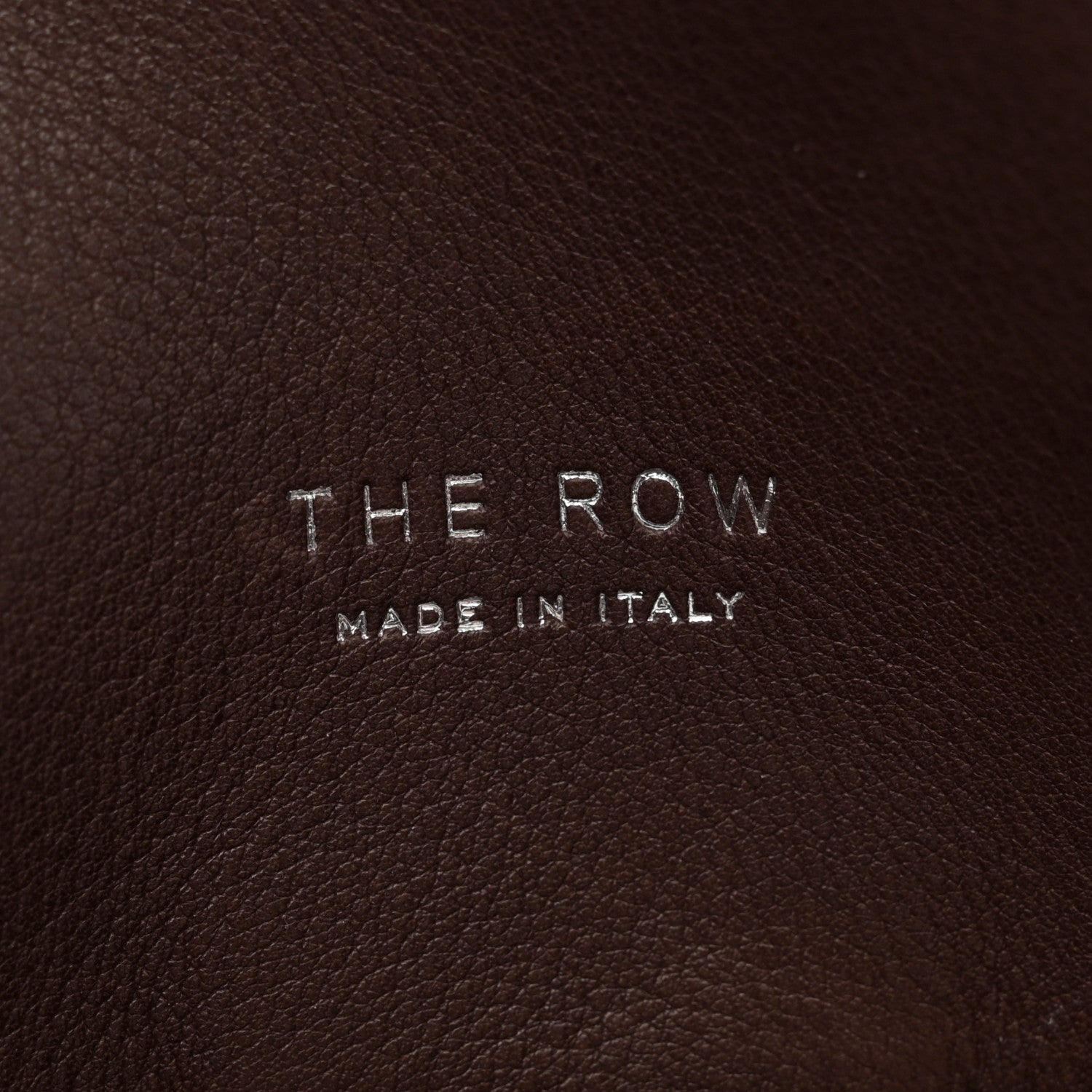The Row Polished Saddle Calfskin Soft Margaux 12 Deep Brown 6 of 10